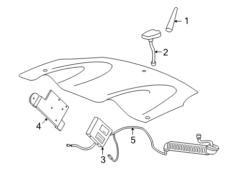 2008 Saturn Sky Antenna & Radio Diagram 1 - Thumbnail