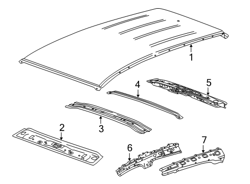 2020 Buick Encore Roof & Components Diagram 2 - Thumbnail