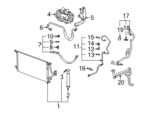 2006 Chevy Uplander Air Conditioner Diagram 1 - Thumbnail