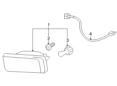 2012 Chevy Avalanche Front Lamps - Fog Lamps Diagram 1 - Thumbnail
