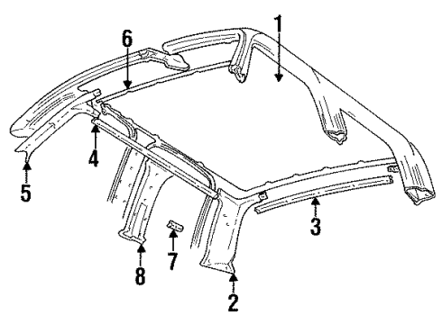 1991 GMC R3500 Armrest, Passenger Side Diagram for 14026410
