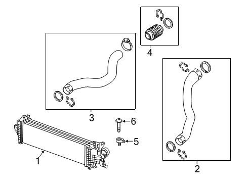 2019 Cadillac CT6 Intercooler, Cooling Diagram 1 - Thumbnail