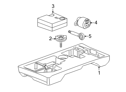2016 Chevy Spark EV Tow Hook Diagram for 96682355