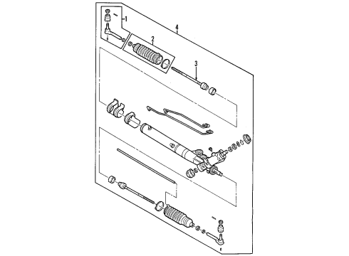 2005 Buick Park Avenue P/S Pump & Hoses, Steering Gear & Linkage Diagram 1 - Thumbnail