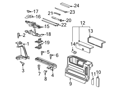 2008 Hummer H2 Seal Diagram for 88980257