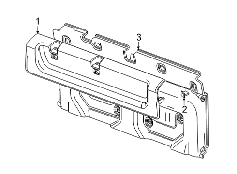 2022 Chevy Silverado 2500 HD Interior Trim - Cab Diagram 1 - Thumbnail