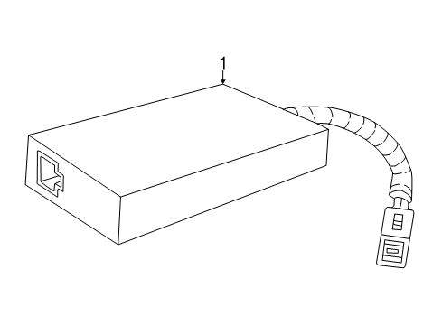 2005 Cadillac CTS Antenna & Radio Diagram 2 - Thumbnail