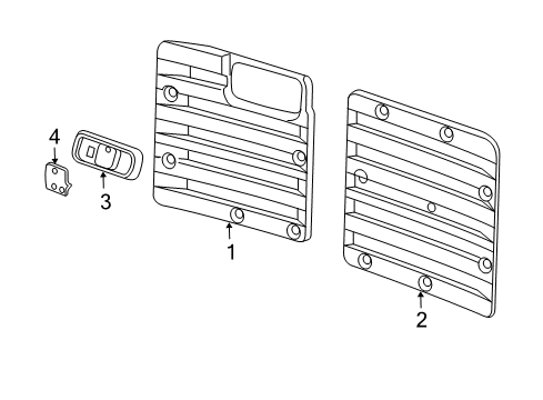 2009 GMC Savana 1500 Interior Trim - Back Door Diagram 2 - Thumbnail