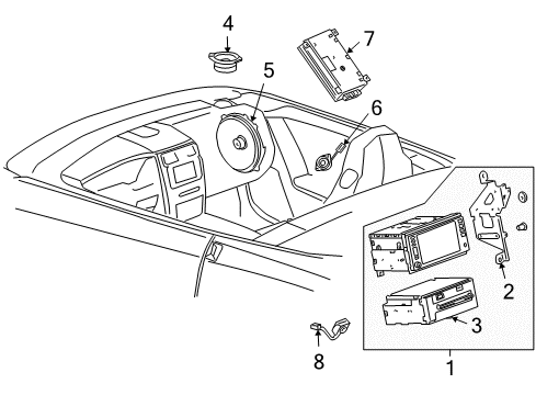 2008 Cadillac XLR Sound System Diagram