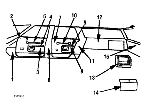 1987 Pontiac Safari Finish Panel, Driver Side Diagram for 10074605