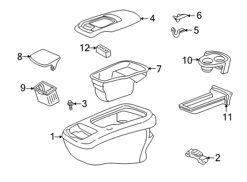 1996 GMC K1500 Bin Diagram for 12546292