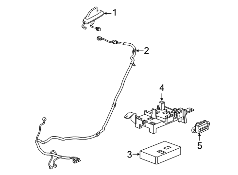 2017 Chevy Express 2500 Communication System Components Diagram