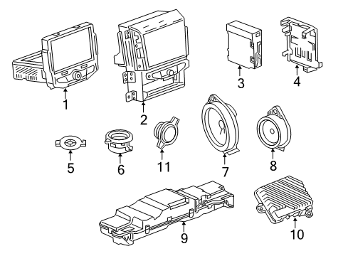 2023 Chevy Traverse Sound System Diagram