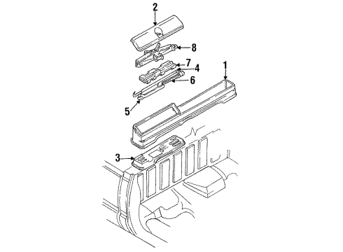 1989 Chevy K1500 Interior Trim - Cab Diagram 5 - Thumbnail