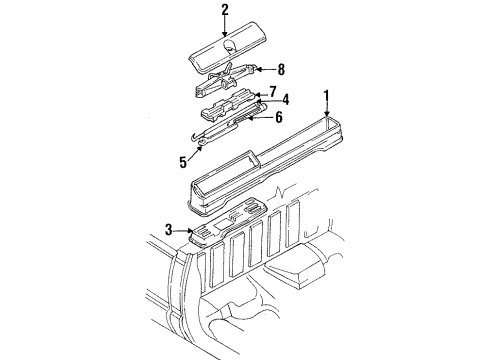 1993 Chevy K1500 Interior Trim - Cab Diagram 5 - Thumbnail