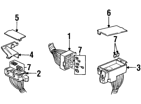 1998 Chevy Monte Carlo Electrical Components Diagram 1 - Thumbnail