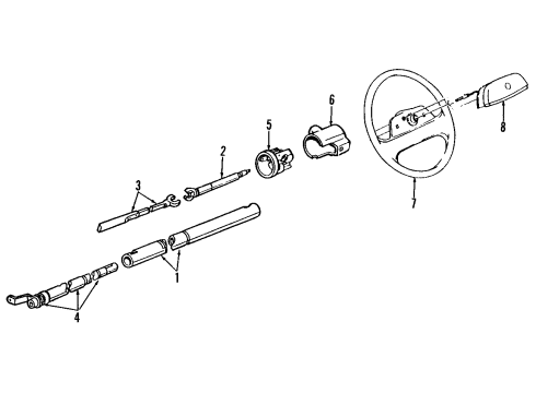 1990 Cadillac DeVille Ignition Lock Diagram