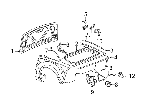 2008 Chevy Corvette Trunk Diagram