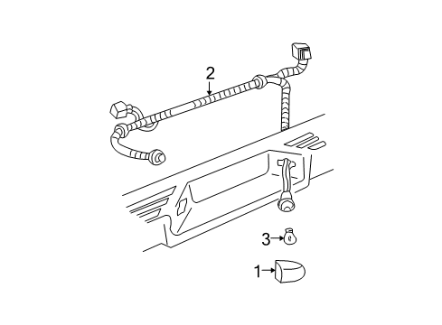2005 Cadillac Escalade EXT License Lamps Diagram