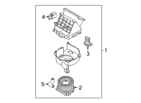 2007 Chevy Aveo5 Blower Motor & Fan Diagram