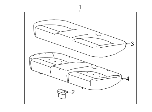 2020 Chevy Sonic Rear Seat Components Diagram 3 - Thumbnail