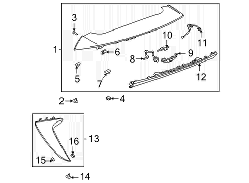 2021 Buick Envision Rear Spoiler Diagram