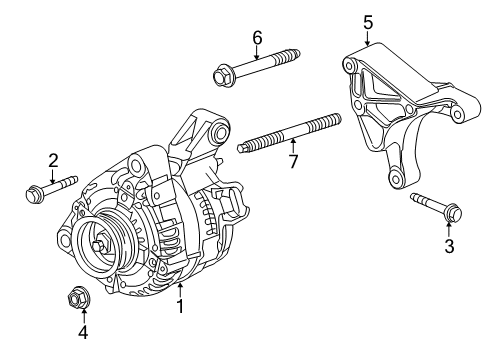 2014 Cadillac CTS Alternator Diagram 8 - Thumbnail