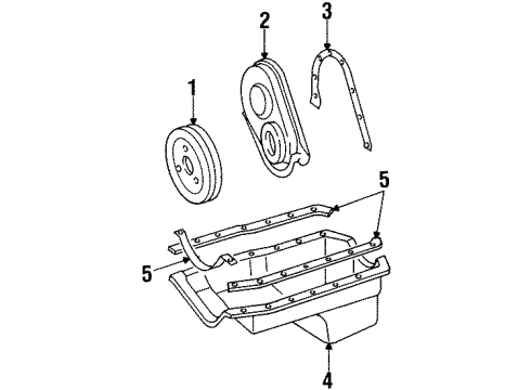 1988 Buick Century Engine Parts & Mounts, Timing, Lubrication System Diagram 1 - Thumbnail
