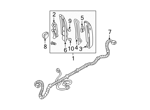 1999 GMC C3500 Combination Lamps Diagram