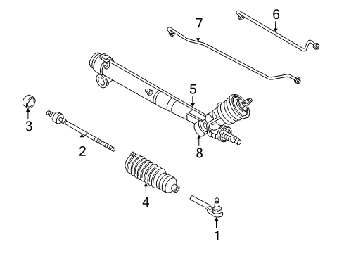 1997 Chevy Corvette Steering Gear Diagram for 26056983