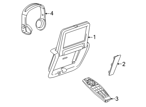 2012 Buick LaCrosse Entertainment System Components Diagram