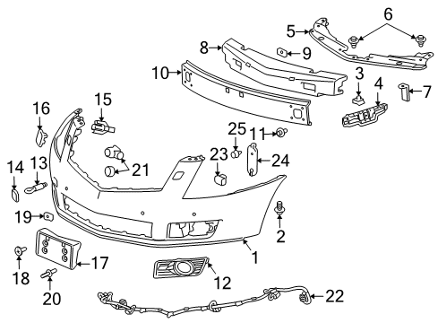 2010 Cadillac SRX Parking Aid Diagram 3 - Thumbnail