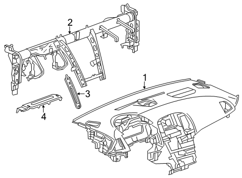 2017 Buick Verano Cluster & Switches, Instrument Panel Diagram 1 - Thumbnail