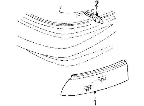 1994 Pontiac Trans Sport Side Marker Lamps Diagram