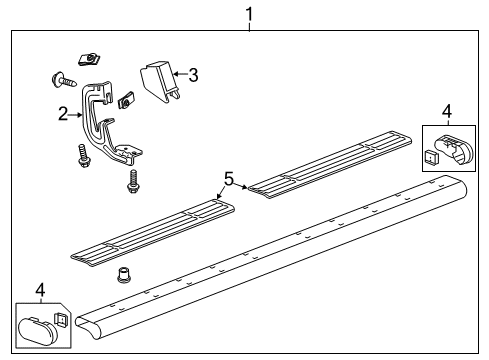2007 Chevy Silverado 2500 HD Running Board Diagram 1 - Thumbnail