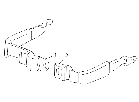 2002 Chevy S10 Rear Seat Belts Diagram 2 - Thumbnail