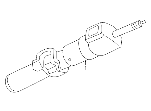1997 Chevy C2500 Steering Column, Steering Wheel & Trim Diagram 1 - Thumbnail