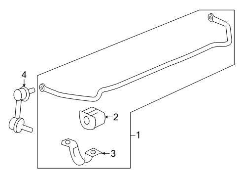 2010 Buick LaCrosse Rear Suspension, Control Arm Diagram 1 - Thumbnail