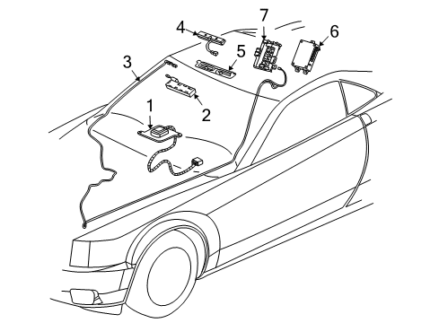 2008 Cadillac XLR Navigation System Diagram