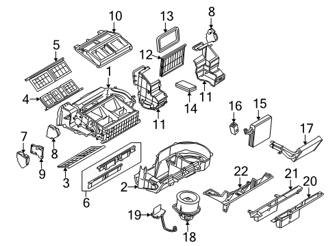2008 Chevy Uplander Blower Motor & Fan Diagram