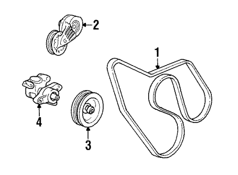 1993 GMC C3500 Belts & Pulleys, Maintenance Diagram 2 - Thumbnail