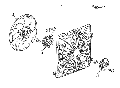 2018 Chevy Traverse Cooling System, Radiator, Water Pump, Cooling Fan Diagram 3 - Thumbnail
