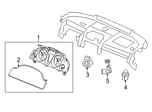 2012 Chevy Caprice Instruments & Gauges Diagram