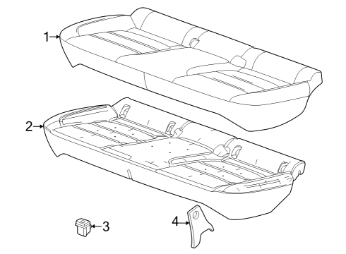 2024 Chevy Trax Rear Seat Components Diagram 3 - Thumbnail