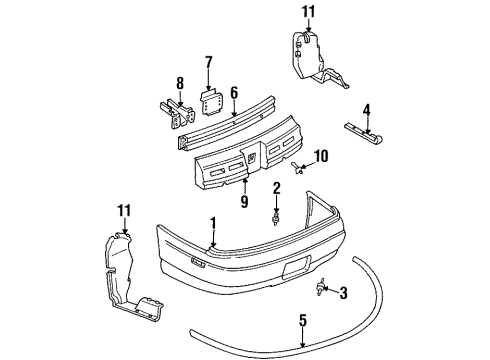 2000 Chevy Lumina Rear Bumper Diagram