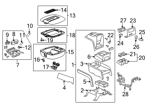 2011 Cadillac Escalade Radio Control Diagram for 22981560