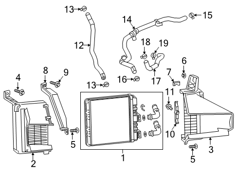 2018 Cadillac CT6 Connector Hose Diagram for 23486240