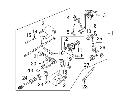 2009 Hummer H3T Position Sensor Diagram for 26104070