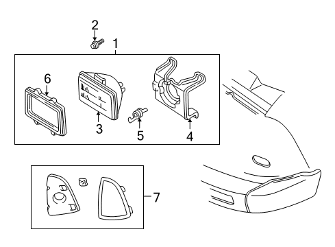 1995 GMC Jimmy Marker Lamp, Passenger Side Diagram for 5976404