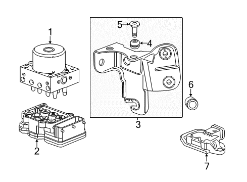 2013 Buick Encore Yaw Rate Sensor Diagram for 13589518